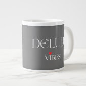 Delulu Vibes, Cute Girlycore Gift for Her Birthday ジャンボコーヒーマグカップ (正面右)