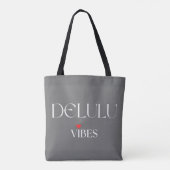 Delulu Vibes, Cute Girlycore Gift for Her Birthday トートバッグ (裏面)