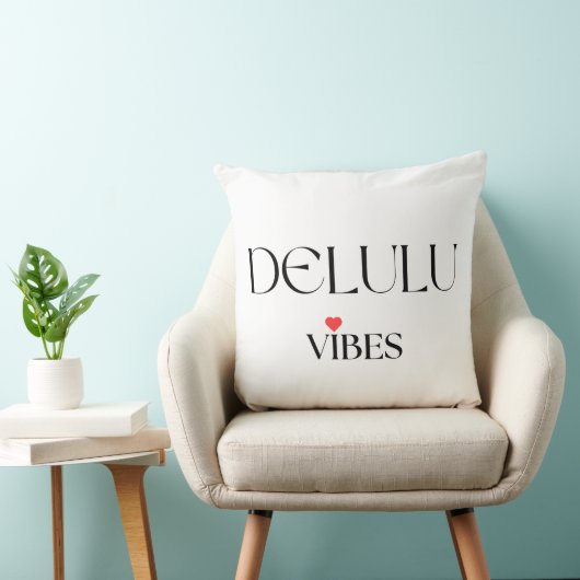 Delulu Vibes, Fun Aesthetic Home Décor クッション (椅子)