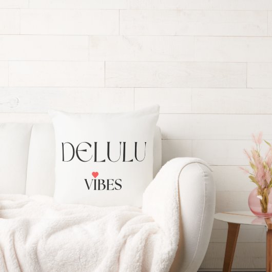 Delulu Vibes, Fun Aesthetic Home Décor クッション (ソファ)