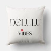 Delulu Vibes, Fun Aesthetic Home Décor クッション (裏面)
