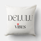 Delulu Vibes, Fun Aesthetic Home Décor クッション (正面)