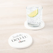 Delulu Vibes, Funny Aesthetic Quote Gift コースター (側面)