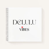 Delulu Vibes, Funny Aesthetic Quote Gift ノートブック (正面)