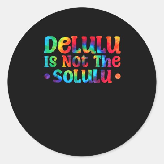 Deluluu Friendsを感情的にサポート ラウンドシール (正面)