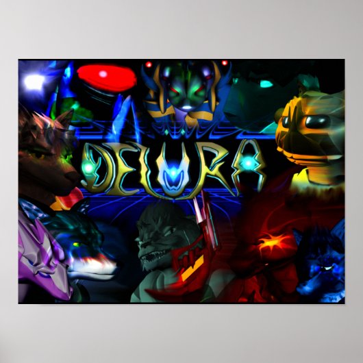 Deluraポスター：キャラクター ポスター (正面)