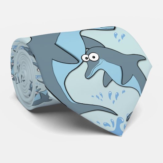 Deluxe Dolphins ネクタイ (ロール)