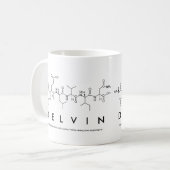 Delvinペプチド名mug コーヒーマグカップ (正面左)