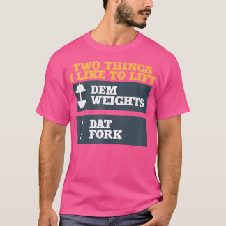 DemのウェイトとDatフォークシャツのボディビルWe Tシャツ