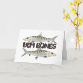 Demの骨のBonefish カード (黄色い花)