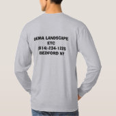 DEMAの景色等 914-234-1226 ベドフォードNY Tシャツ (裏面)
