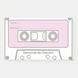 Demande de Musique "Cassette" ポストイット