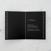 Demande en Mariage - Robe de Témoin - Robe VIOLETT サンキューカード (内部)