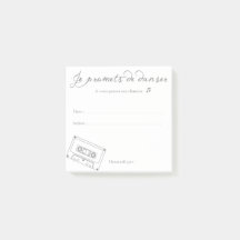 Demande Musique "Je te promets de danser"