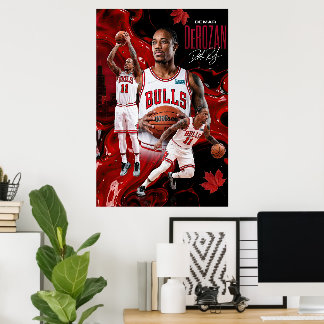 DeMar DeRozan Chicago Bulls Dynamic Poster Art ポスター