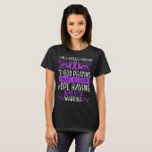 Dementia Warrior Alzheimers Awareness Ribbon Tシャツ (正面フル)