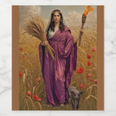 Demeter’s Silent Harvest – A Mournful Portrait ワインラベル (シングルラベル)