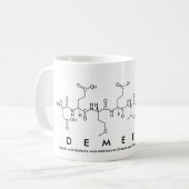 Demetriaペプチド名mug コーヒーマグカップ (正面左)