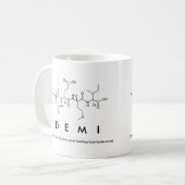 Demiのペプチッド名前のマグ コーヒーマグカップ (正面左)