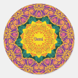 DEMI ～明るいクリスマスの花 ラウンドシール