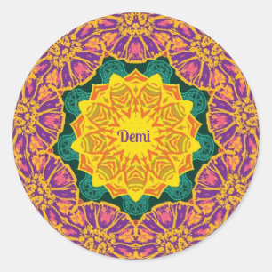 DEMI ~明るいクリスマスの花 ラウンドシール