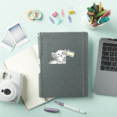 Demigender付きキュートアクソロトルプライド国旗LGBTQ+ シール (iPadカバー)