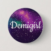 Demigirlのカスタマイズ可能な銀河系のアイデンティティ 缶バッジ (正面)