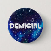 Demigirlのカスタマイズ可能な銀河系のアイデンティティ 缶バッジ (正面)