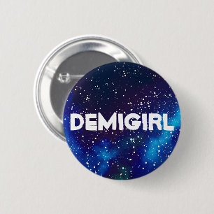 Demigirlのカスタマイズ可能な銀河系のアイデンティティ 缶バッジ
