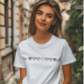 Demigirlフラグピクセルハート Tシャツ