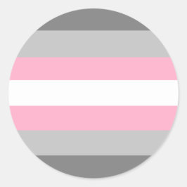 Demigirlプライドサークルステッカー ラウンドシール