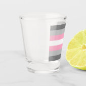 Demigirl国旗(デミガールプライド) （性別ID） ショットグラス (左)