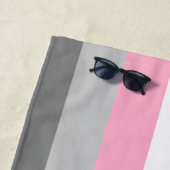 Demigirl国旗(デミガールプライド) （性別ID） ビーチタオル (インサイチュ)