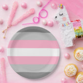 Demigirl国旗(デミガールプライド) （性別ID） ペーパープレート (パーティー)