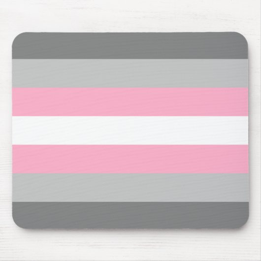 Demigirl国旗(デミガールプライド) (性別ID) マウスパッド (正面)