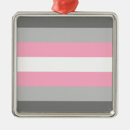 Demigirl国旗(デミガールプライド) （性別ID） メタルオーナメント