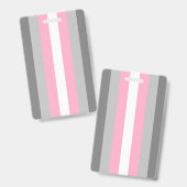 DemiGirl Flag Ausweis バッジ (正面＆裏面)