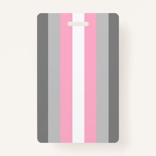 DemiGirl Flag Ausweis バッジ (正面)