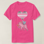 Demigirl Pig Fairy  Nonbinary Gender  Tシャツ (デザイン正面)