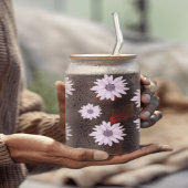 Demila name ane letter on mug -letter D,print name ガラス缶