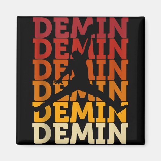 Demin Amazing Basketball Inspire Fan Tank Top_3  マグネット (正面)