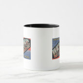 Deming, New Mexico – 大きな文字のシーン マグカップ (中央)