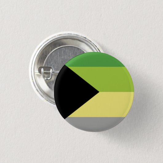 Demiromanticの旗ボタン 缶バッジ (正面&裏面)