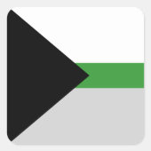 Demiromantic Pride Flag  スクエアシール (正面)