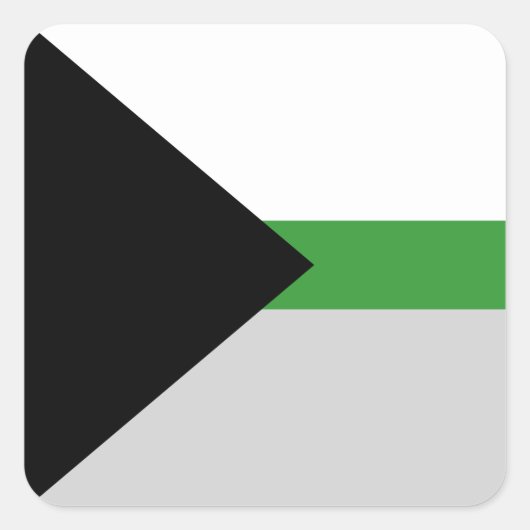 Demiromantic Pride Flag スクエアシール (正面)