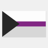 Demisexual Flag 長方形シール (正面)