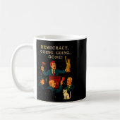 Democracy Auction Gone Funny Litical Satire Gift T コーヒーマグカップ (左)