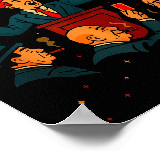 Democracy Auction Gone Funny Litical Satire Gift T ポスター (角)