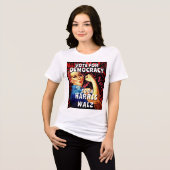 Democracy Harris Walzの投票 トライブレンドＴシャツ (正面全面)