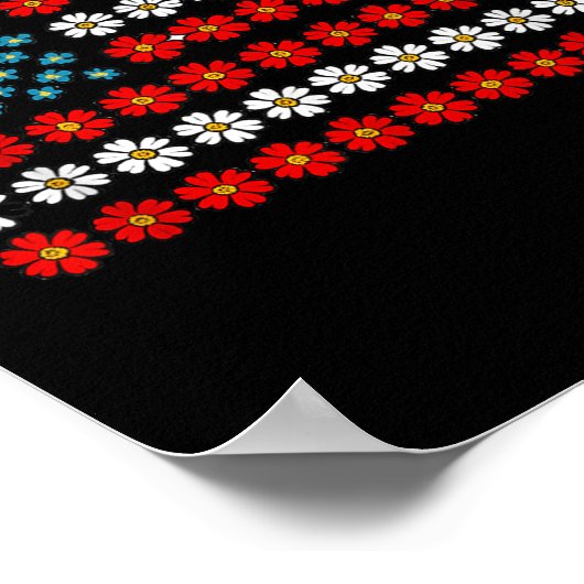 Democracy Has No Kings America Flag Design ポスター (角)